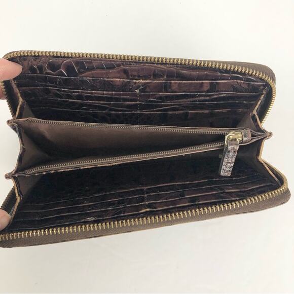 Vintage Brahmin Annie Pleated Truffle Melbourne Bag and Wallet - Picture 16 of 16